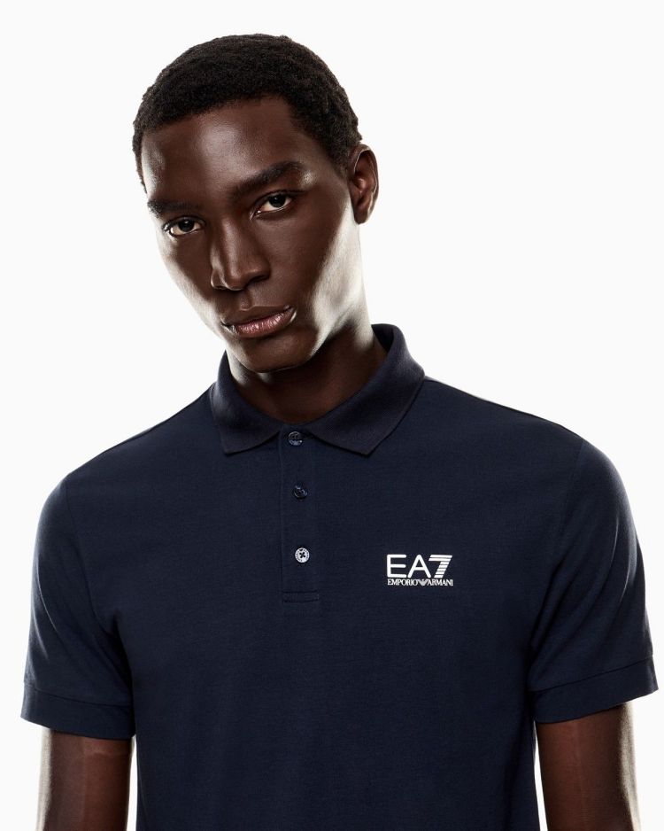 EA7 Emporio Armani Polo Blauw heren (POLO SHIRT - BLAUW - 8NPF14.PJVQZ.1562) - GL Sport (Sluis)