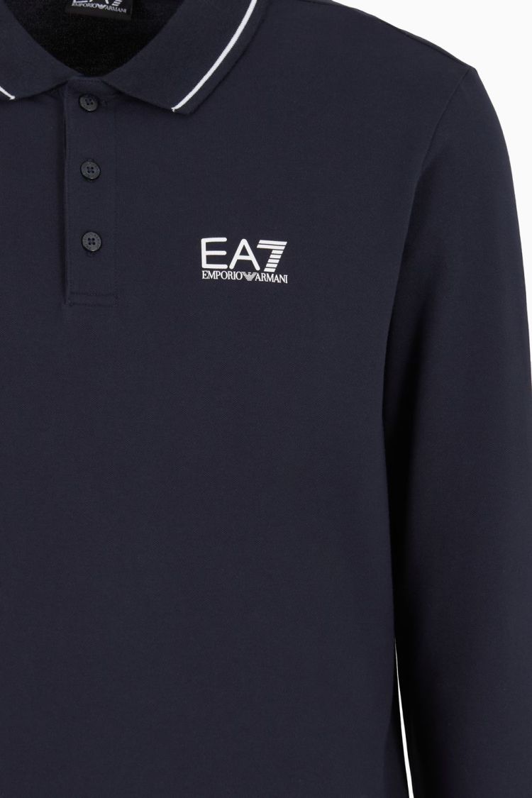 EA7 Emporio Armani Polo Blauw heren (POLO SHIRT - BLAUW - 8NPF17.PJUVZ.1562) - GL Sport (Sluis)