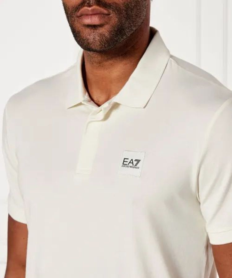 EA7 Emporio Armani Polo Creme heren (POLO SHIRT - CREME - 7M000901.AF10373.M1166) - GL Sport (Sluis)