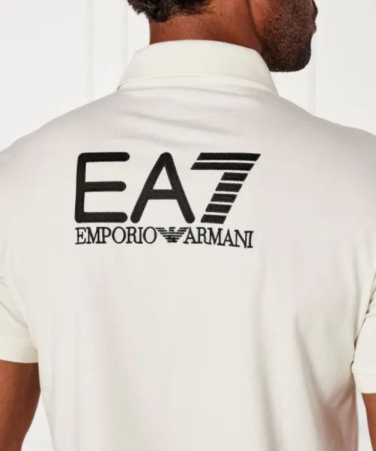 EA7 Emporio Armani Polo Creme heren (POLO SHIRT - CREME - 7M000901.AF10373.M1166) - GL Sport (Sluis)
