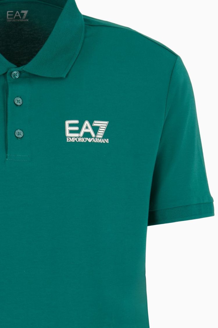 EA7 Emporio Armani Polo Groen heren (POLO SHIRT - GROEN - 6DPF16.PJVQZ.1823) - GL Sport (Sluis)