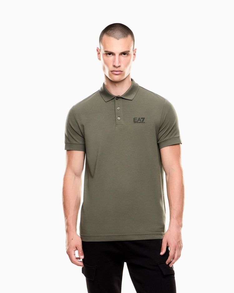 EA7 Emporio Armani Polo Groen heren (POLO SHIRT - GROEN - 8NPF14.PJVQZ.1846) - GL Sport (Sluis)
