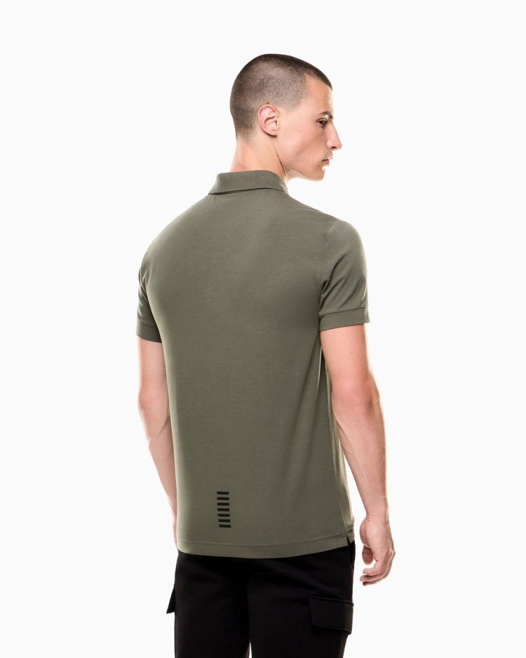 EA7 Emporio Armani Polo Groen heren (POLO SHIRT - GROEN - 8NPF14.PJVQZ.1846) - GL Sport (Sluis)
