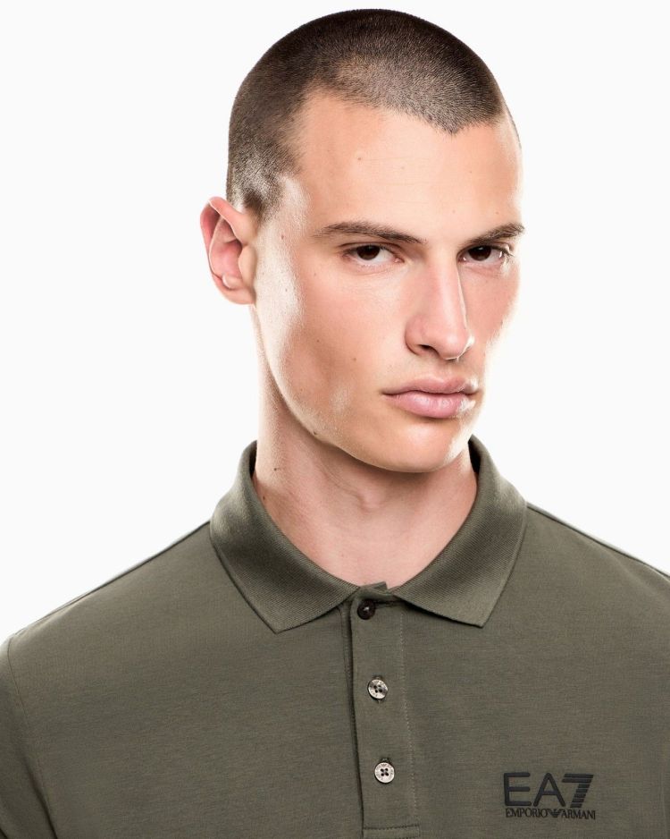 EA7 Emporio Armani Polo Groen heren (POLO SHIRT - GROEN - 8NPF14.PJVQZ.1846) - GL Sport (Sluis)