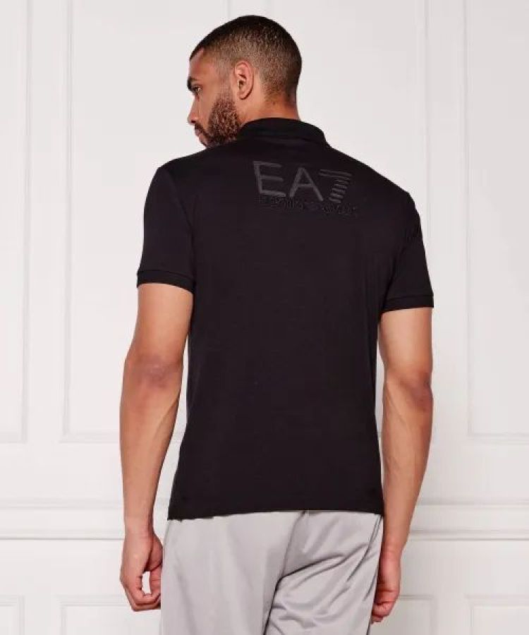 EA7 Emporio Armani Polo Zwart heren (POLO SHIRT - ZWART - 7M000901.AF10373.MC317) - GL Sport (Sluis)
