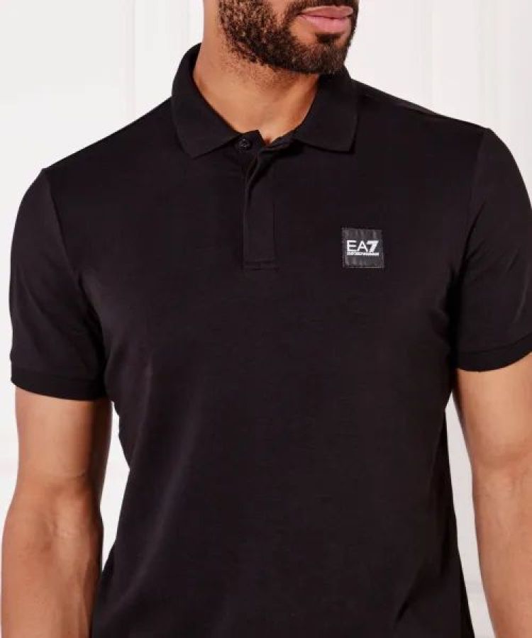 EA7 Emporio Armani Polo Zwart heren (POLO SHIRT - ZWART - 7M000901.AF10373.MC317) - GL Sport (Sluis)