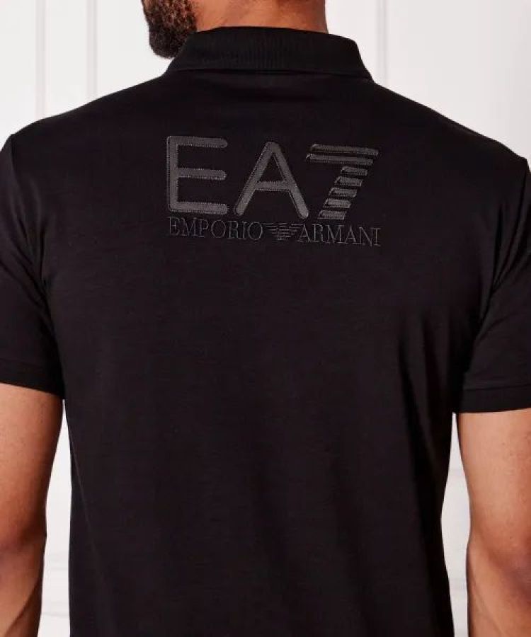 EA7 Emporio Armani Polo Zwart heren (POLO SHIRT - ZWART - 7M000901.AF10373.MC317) - GL Sport (Sluis)