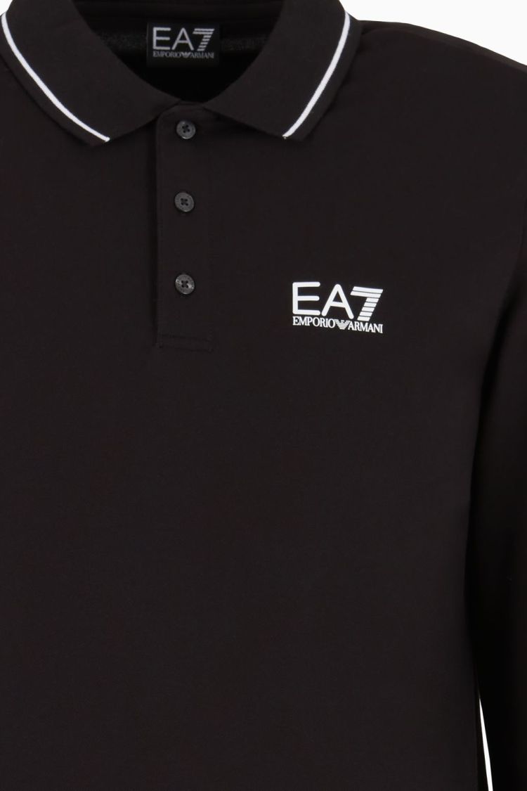 EA7 Emporio Armani Polo Zwart heren (POLO SHIRT - ZWART - 8NPF17.PJUVZ.1200) - GL Sport (Sluis)