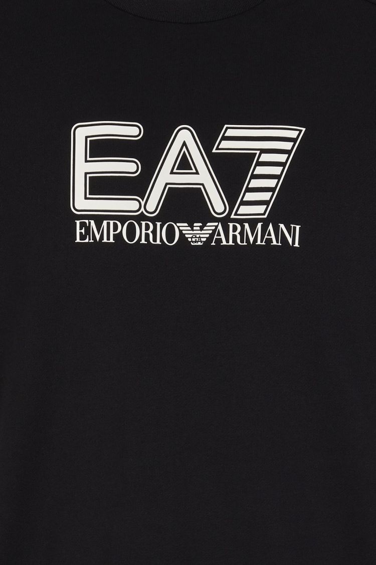 EA7 Emporio Armani Sweater Zwart heren (SWEAT SHIRT - ZWART - 6DPM01.PJVTZ.1200) - GL Sport (Sluis)