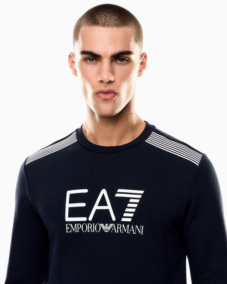 EA7 Emporio Armani Sweater Blauw heren (SWEATSHIRT - BLAUW - 7M001127.AF10377.UB102) - GL Sport (Sluis)