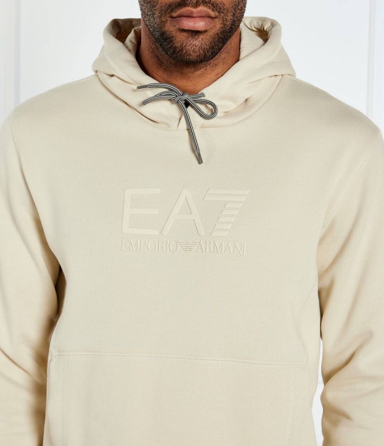 EA7 Emporio Armani Hoodie Creme heren (SWEATSHIRT CREME - 7M000240.AF10377.U1079) - GL Sport (Sluis)
