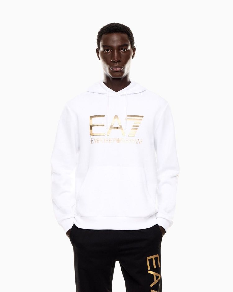 EA7 Emporio Armani Hoodie Wit heren (SWEATSHIRT - WIT - 7M001190.AF17787.U0002) - GL Sport (Sluis)