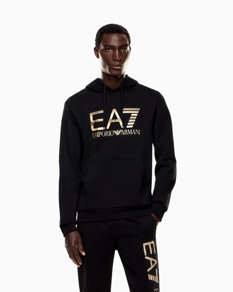 EA7 Emporio Armani Hoodie Zwart heren (SWEATSHIRT - ZWART - 7M001190.AF17787.UC001) - GL Sport (Sluis)