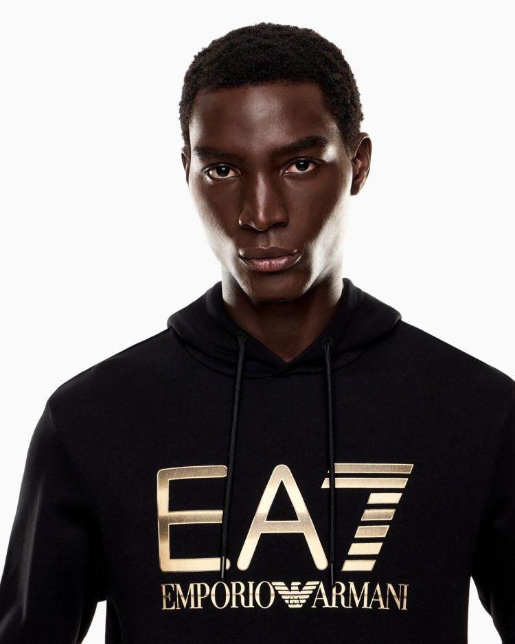EA7 Emporio Armani Hoodie Zwart heren (SWEATSHIRT - ZWART - 7M001190.AF17787.UC001) - GL Sport (Sluis)