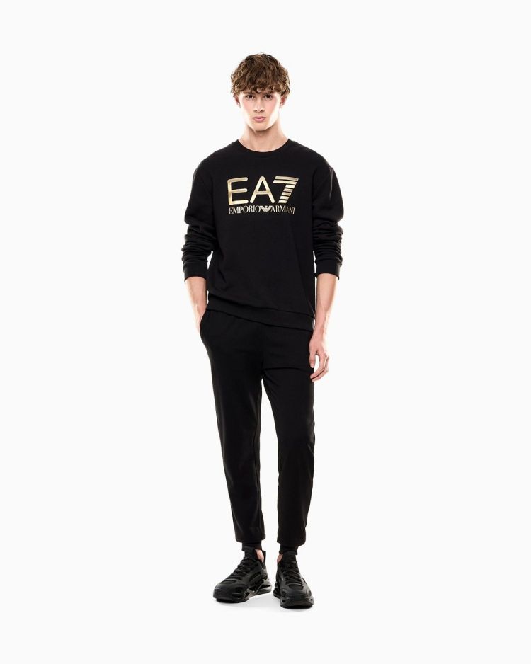 EA7 Emporio Armani Sweater Zwart heren (SWEATSHIRT - ZWART - 7M001191.AF17787.UC001) - GL Sport (Sluis)