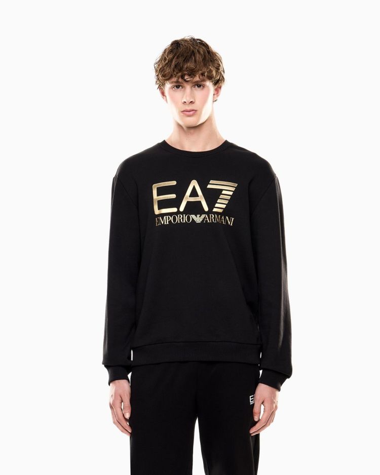 EA7 Emporio Armani Sweater Zwart heren (SWEATSHIRT - ZWART - 7M001191.AF17787.UC001) - GL Sport (Sluis)