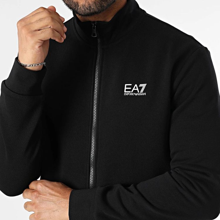 EA7 Emporio Armani Vest Zwart heren (SWEATSHIRT - ZWART - 8NPM36.PJVTZ.1200) - GL Sport (Sluis)