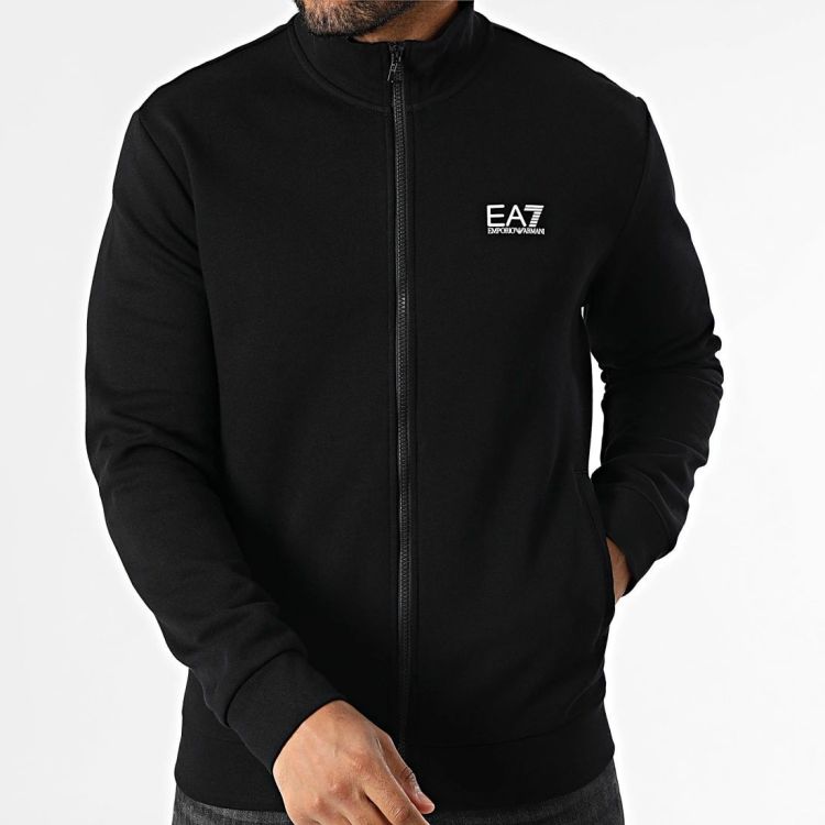 EA7 Emporio Armani Vest Zwart heren (SWEATSHIRT - ZWART - 8NPM36.PJVTZ.1200) - GL Sport (Sluis)