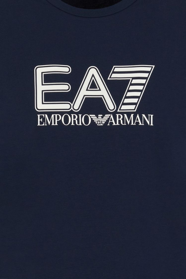 EA7 Emporio Armani T-shirt Blauw heren (T-SHIRT - BLAUW - 6DPT64.PJVQZ.1562) - GL Sport (Sluis)