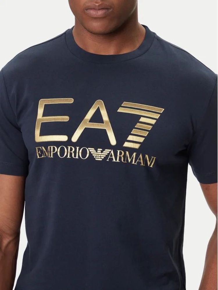 EA7 Emporio Armani T-shirt Blauw heren (T-SHIRT - BLAUW  - 7M001189.AF17789.UB102) - GL Sport (Sluis)