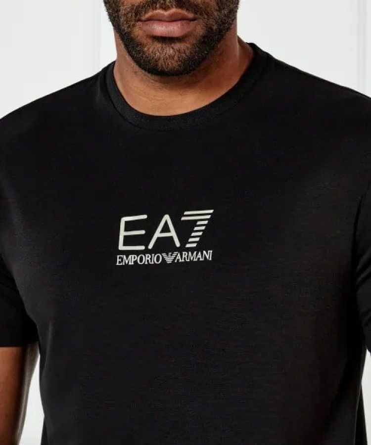 EA7 Emporio Armani T-shirt Zwart heren (T-SHIRT ZWART - 7M000301.AF13739.UC001) - GL Sport (Sluis)