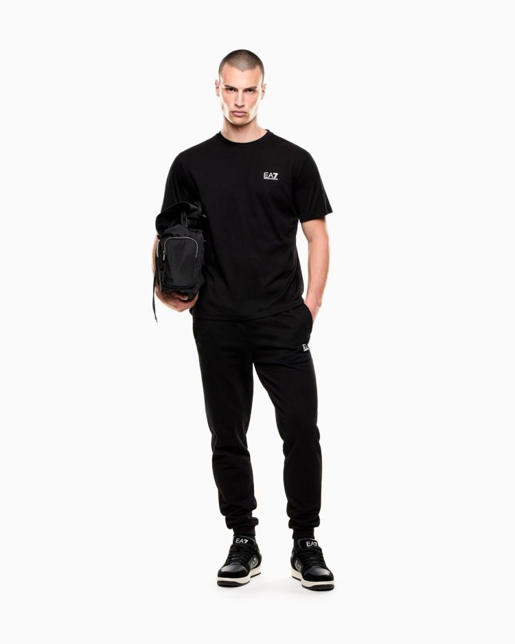 EA7 Emporio Armani T-shirt Zwart heren (T-SHIRT - ZWART - 7M000567.AF10375.MC001) - GL Sport (Sluis)