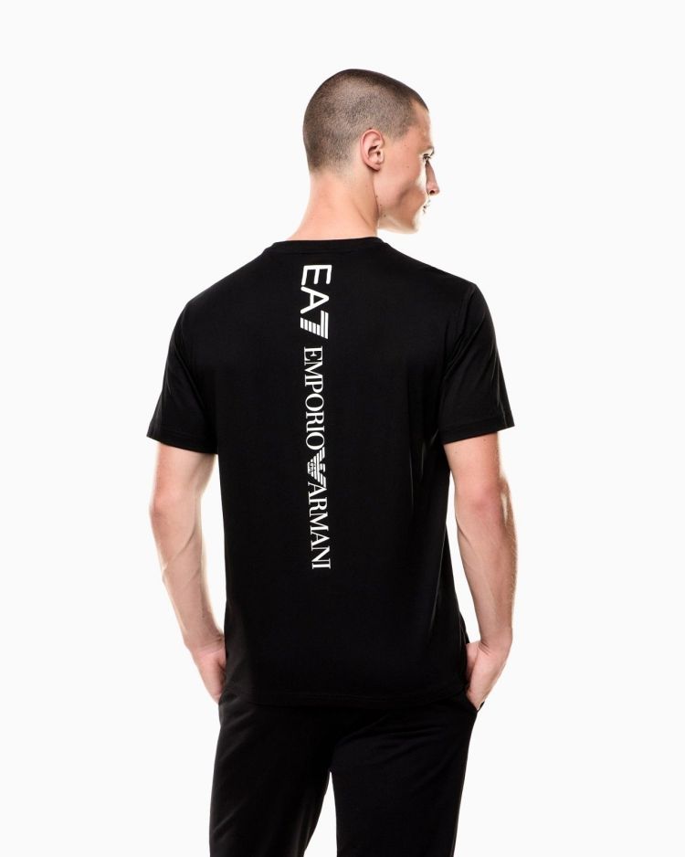 EA7 Emporio Armani T-shirt Zwart heren (T-SHIRT - ZWART - 7M000567.AF10375.MC001) - GL Sport (Sluis)