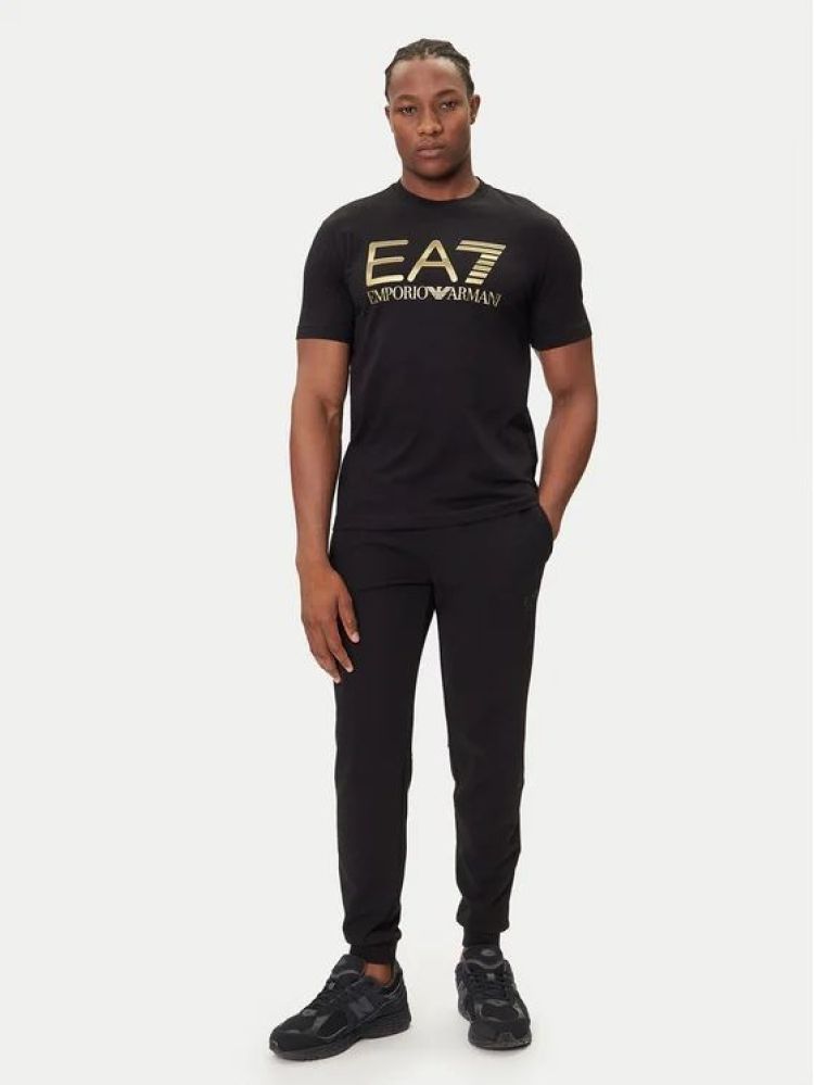 EA7 Emporio Armani T-shirt Zwart heren (T-SHIRT - ZWART - 7M001189.AF17789.UC001) - GL Sport (Sluis)