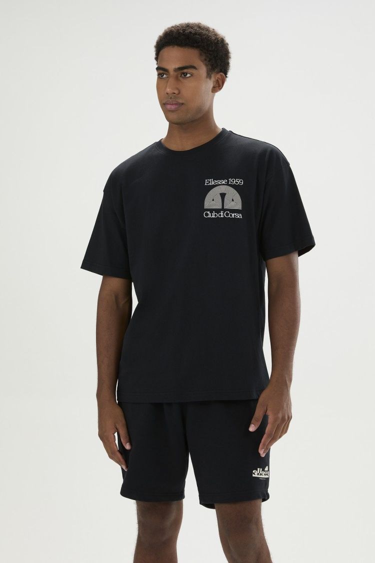 Ellesse T-shirt Zwart heren (CLUB DI CORSA TEE - SHB23147.011) - GL Sport (Sluis)