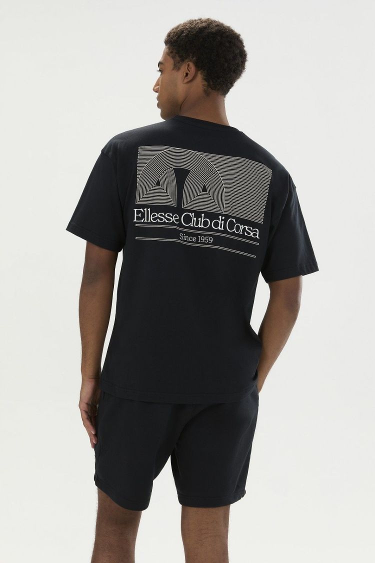 Ellesse T-shirt Zwart heren (CLUB DI CORSA TEE - SHB23147.011) - GL Sport (Sluis)