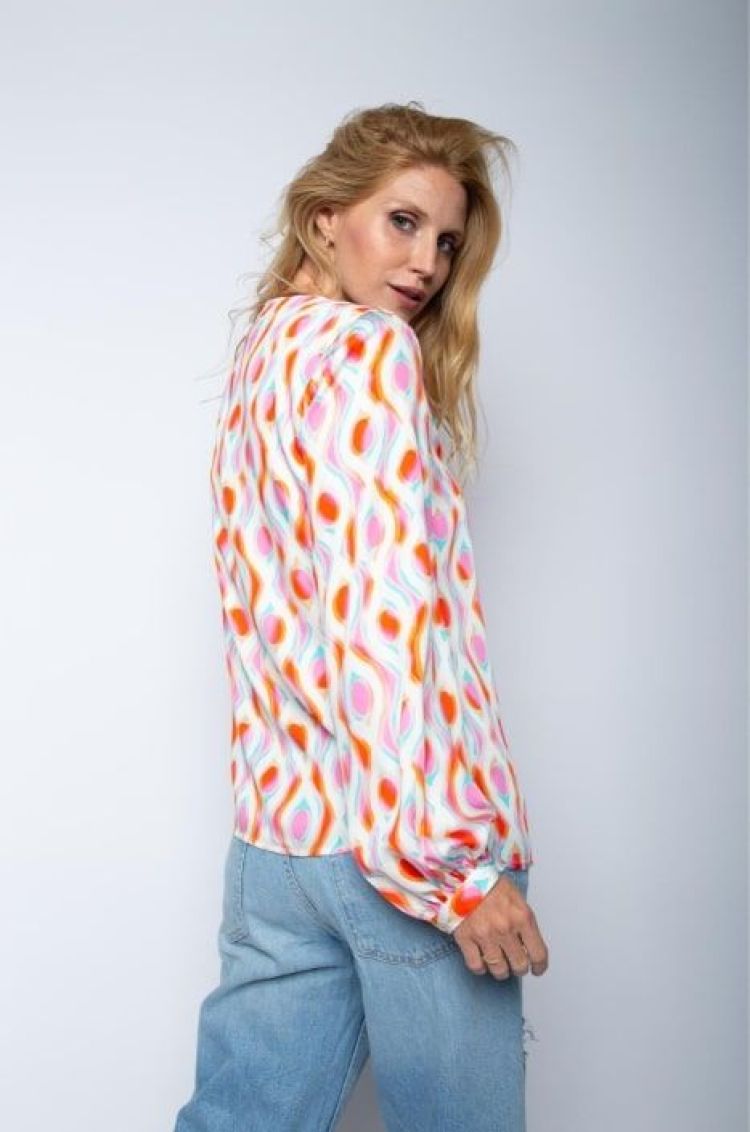 Emily Van Den Bergh Blouse Multi dames (8506-156084 BLOUSE - 8506-156084.198) - GL Sport (Sluis)