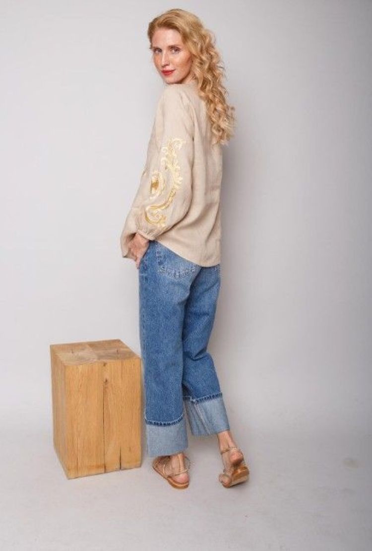 Emily Van Den Bergh Blouse Beige dames (8599-154002 BLOUSE - 8599-154002-3.721) - GL Sport (Sluis)