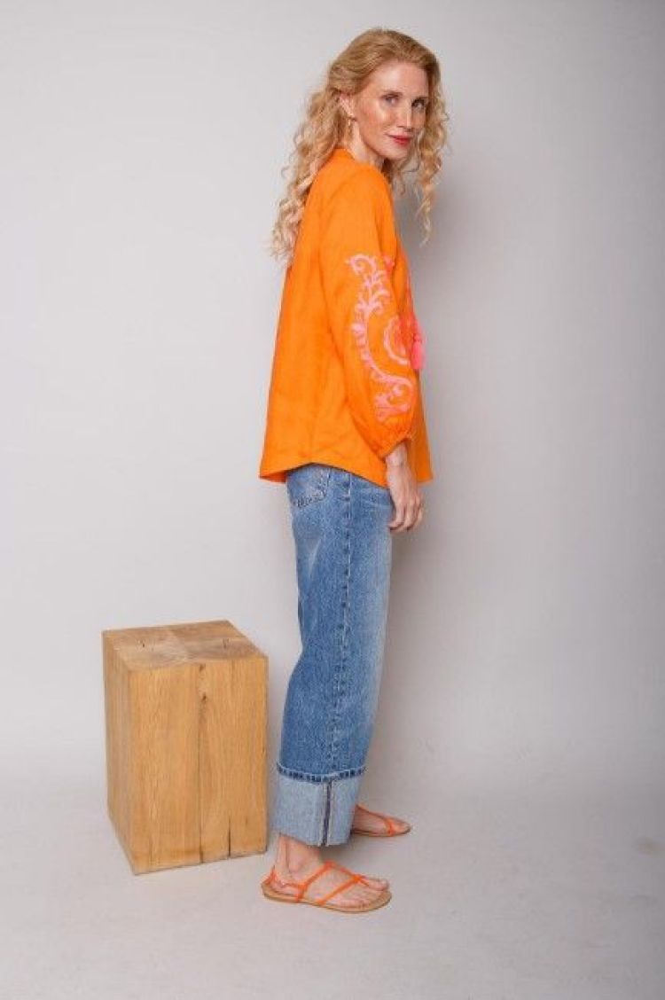 Emily Van Den Bergh Blouse Oranje dames (8599-154002 BLOUSE - 8599-154002-2.320) - GL Sport (Sluis)