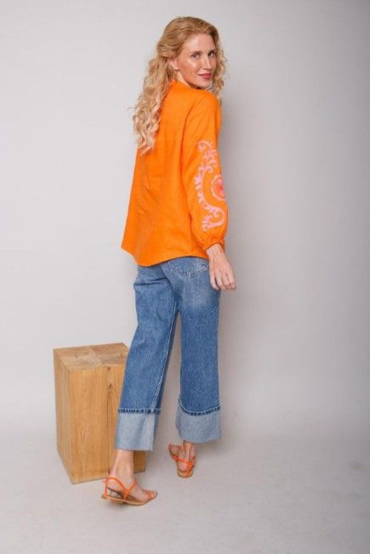 Emily Van Den Bergh Blouse Oranje dames (8599-154002 BLOUSE - 8599-154002-2.320) - GL Sport (Sluis)