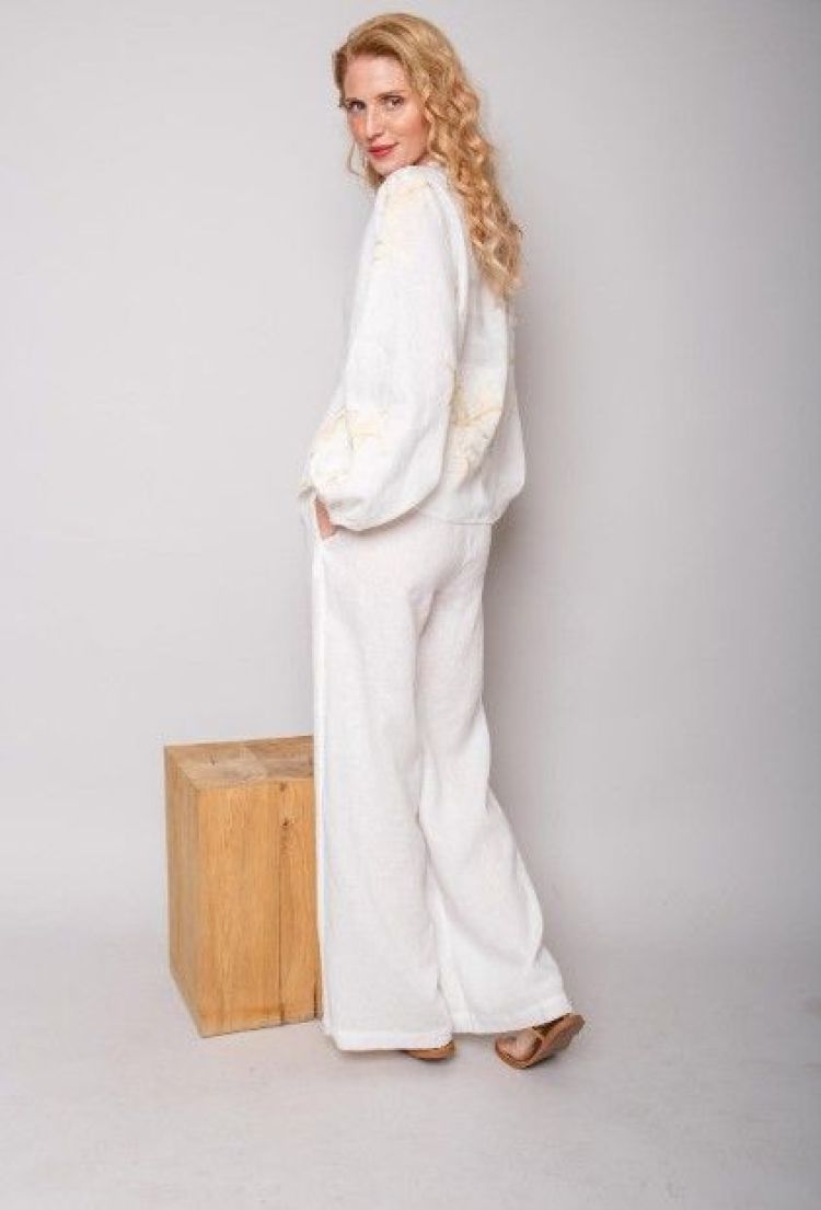Emily Van Den Bergh Broek Off-white dames (8599-201317 BROEK - 8599-201317-4.120) - GL Sport (Sluis)