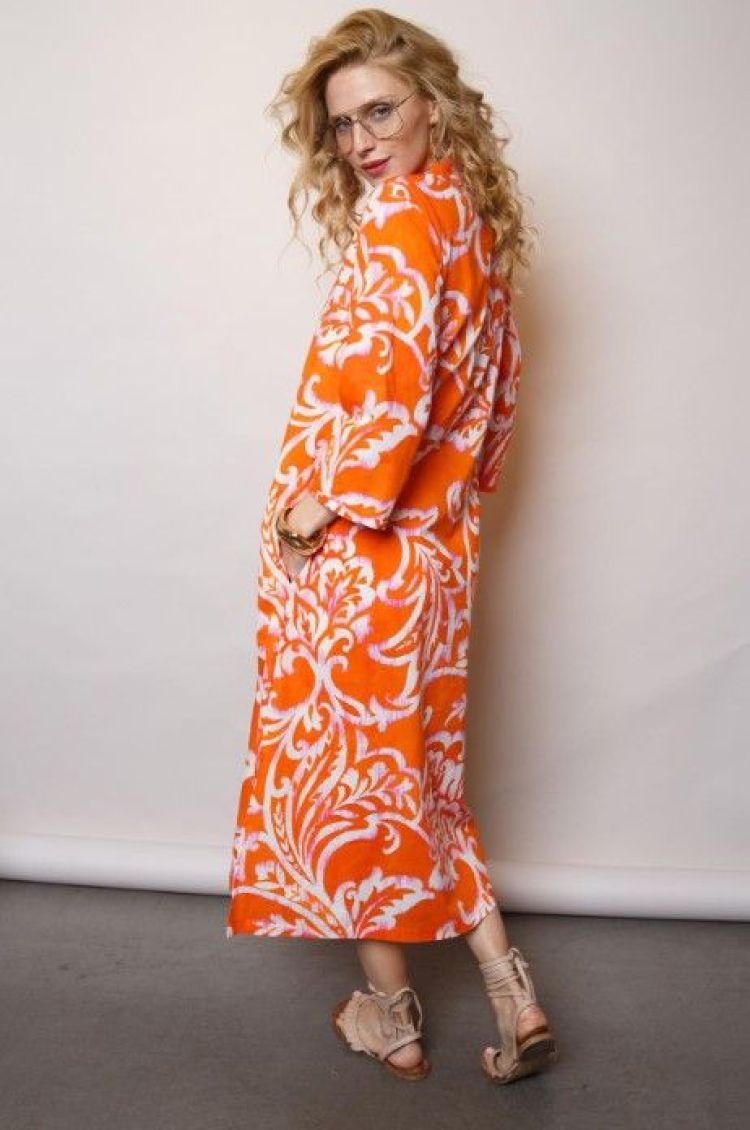 Emily Van Den Bergh Jurk Oranje dames (8607-15770 DRESS - 8607-156770.390) - GL Sport (Sluis)