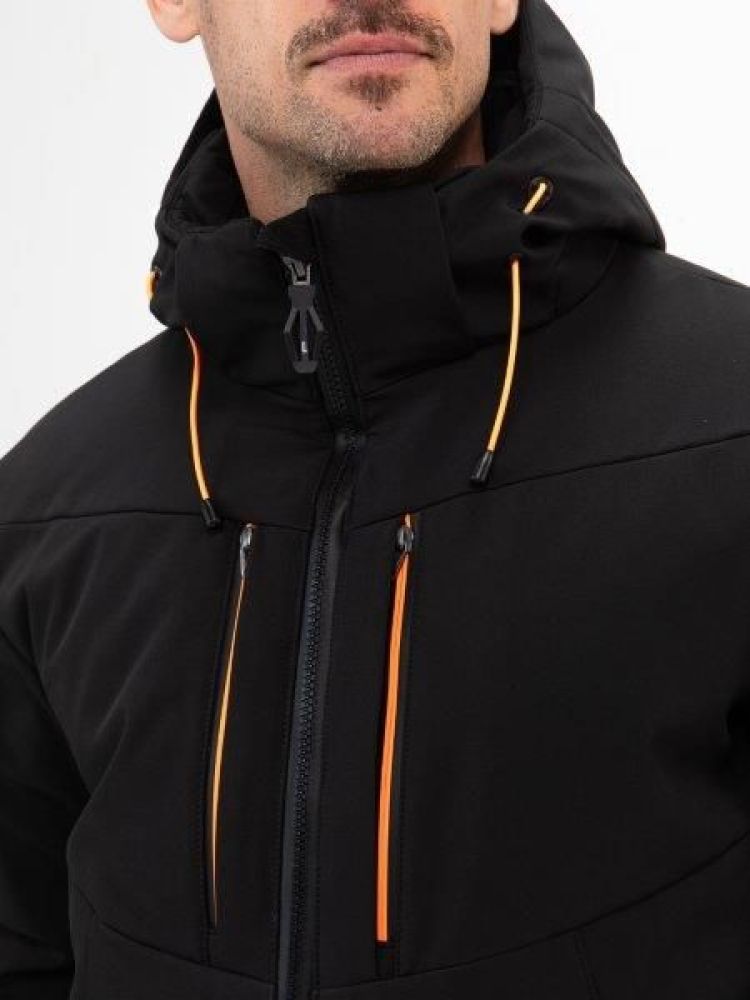 Falcon Ski-jas Zwart heren (BORIS MEN SKI JACKET - BORIS.B001) - GL Sport (Sluis)