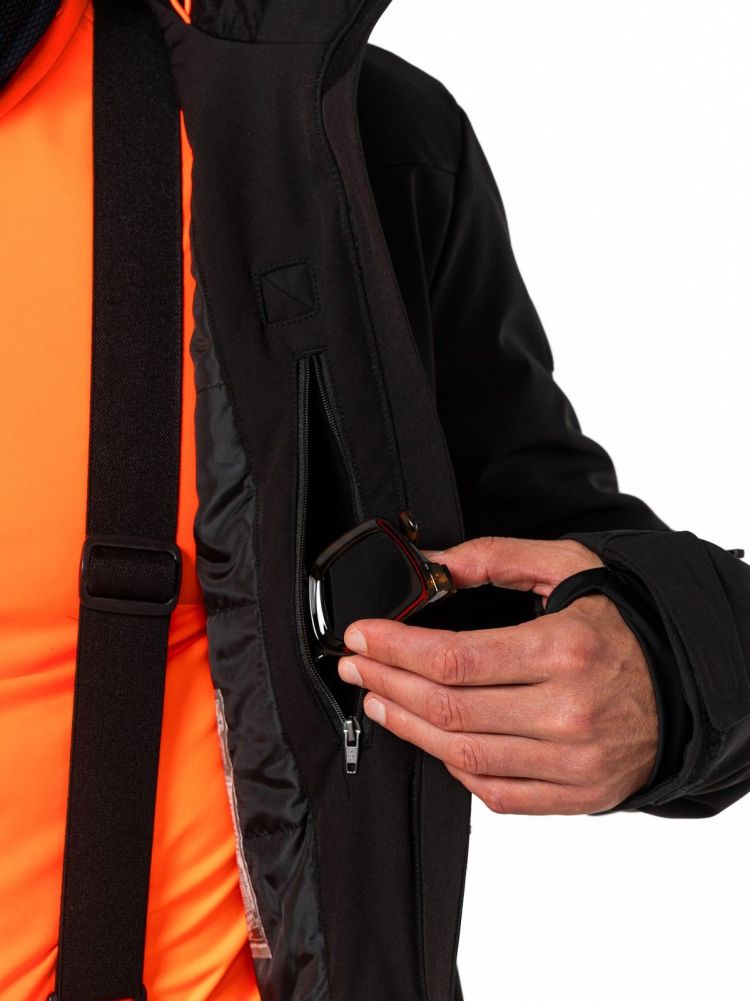 Falcon Ski-jas Zwart heren (BORIS MEN SKI JACKET - BORIS.B001) - GL Sport (Sluis)