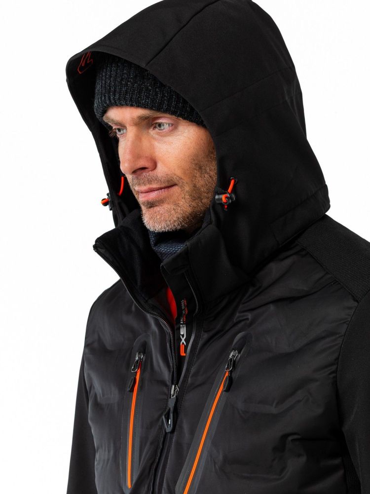 Falcon Ski-jas Zwart heren (BRIAN MAN SKI JACKET - BRIAN.B001) - GL Sport (Sluis)