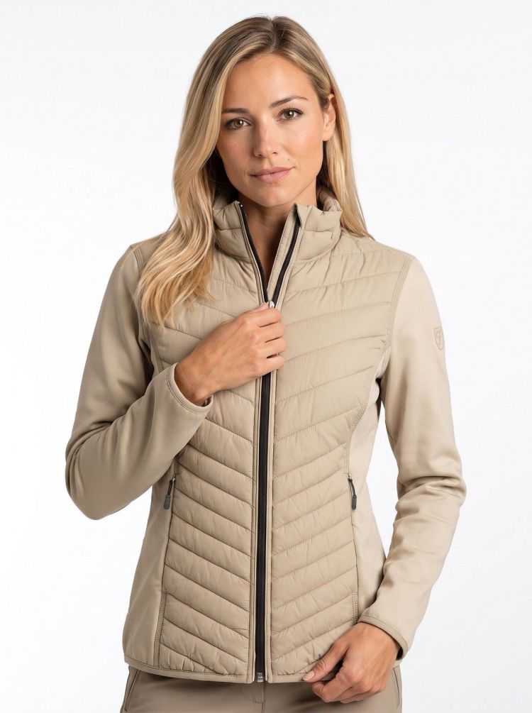Falcon Jas Beige dames (LAURA LADY FULLZIP JACKET - LAURA.I038) - GL Sport (Sluis)