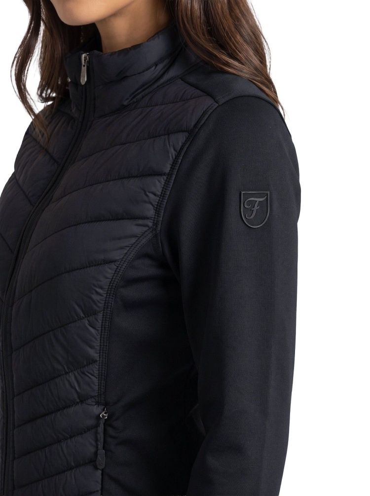 Falcon Jas Zwart dames (LAURA LADY FULLZIP JACKET - LAURA.B001) - GL Sport (Sluis)