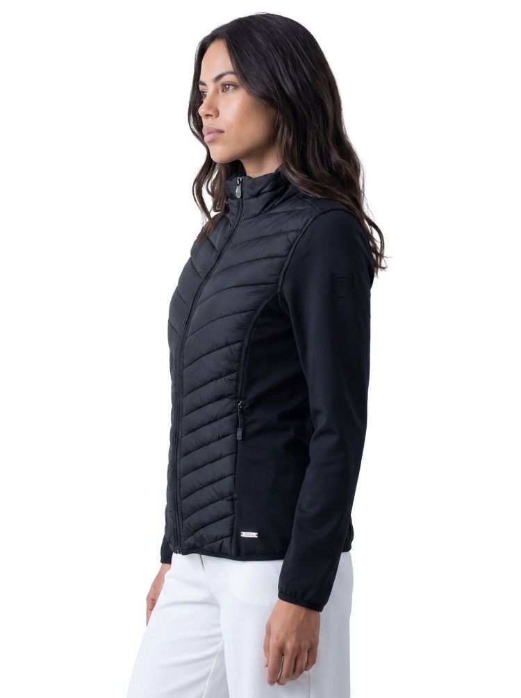 Falcon Jas Zwart dames (LAURA LADY FULLZIP JACKET - LAURA.B001) - GL Sport (Sluis)
