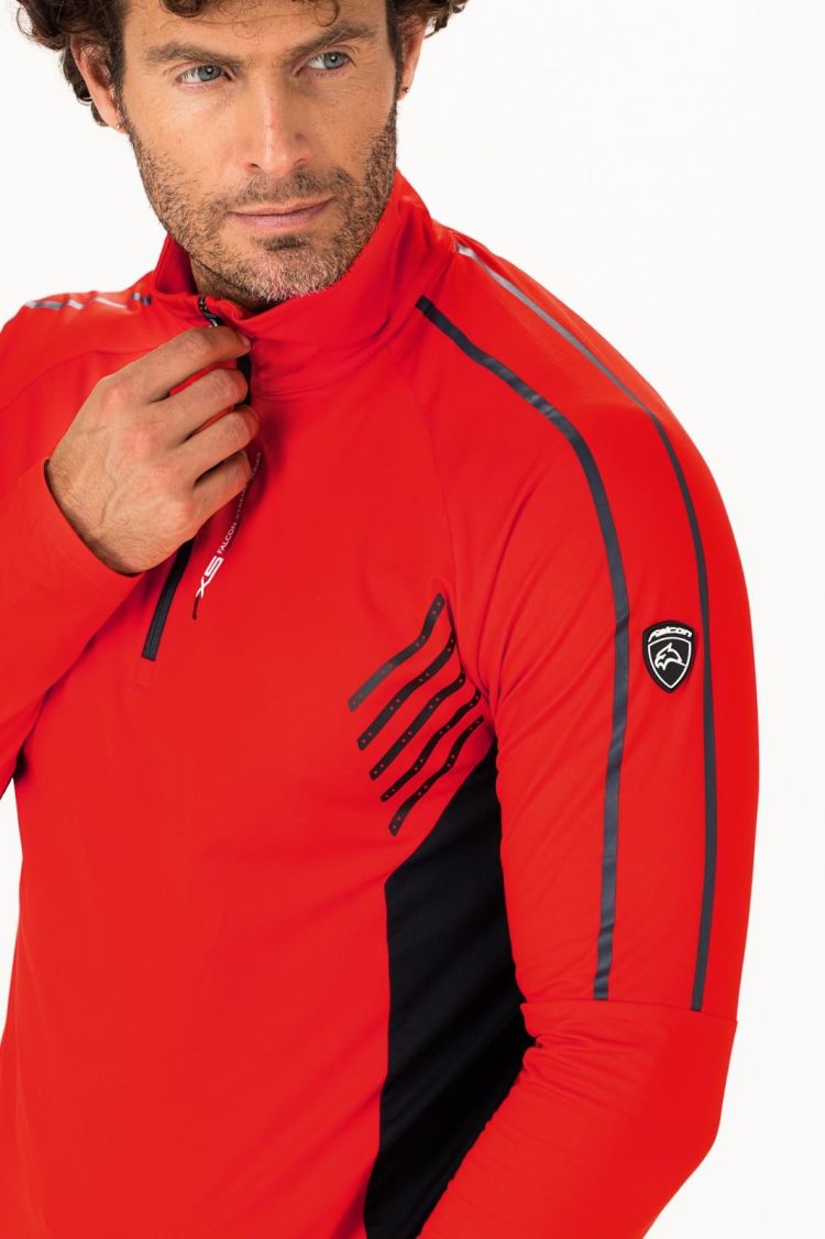 Falcon Skipully Oranje heren (VITO MEN SKI PULLY - VITO.O040) - GL Sport (Sluis)