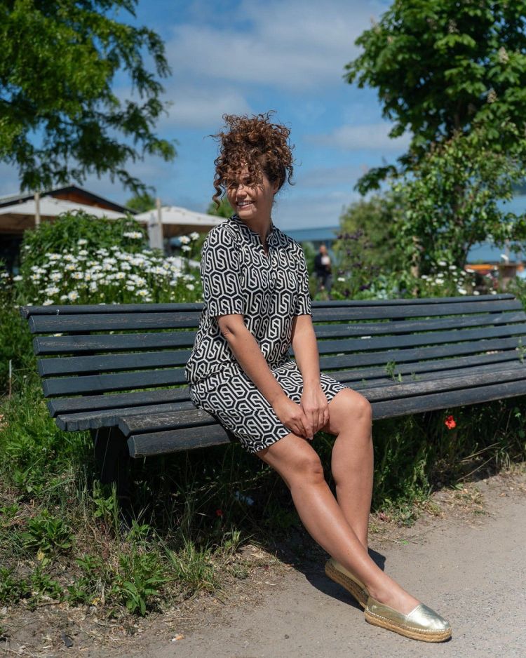 FOS Amsterdam Jurk Zwart dames (ANDRIEN BIJENKORF-ET DRESS - ANDRIEN.7464.ZWART) - GL Sport (Sluis)