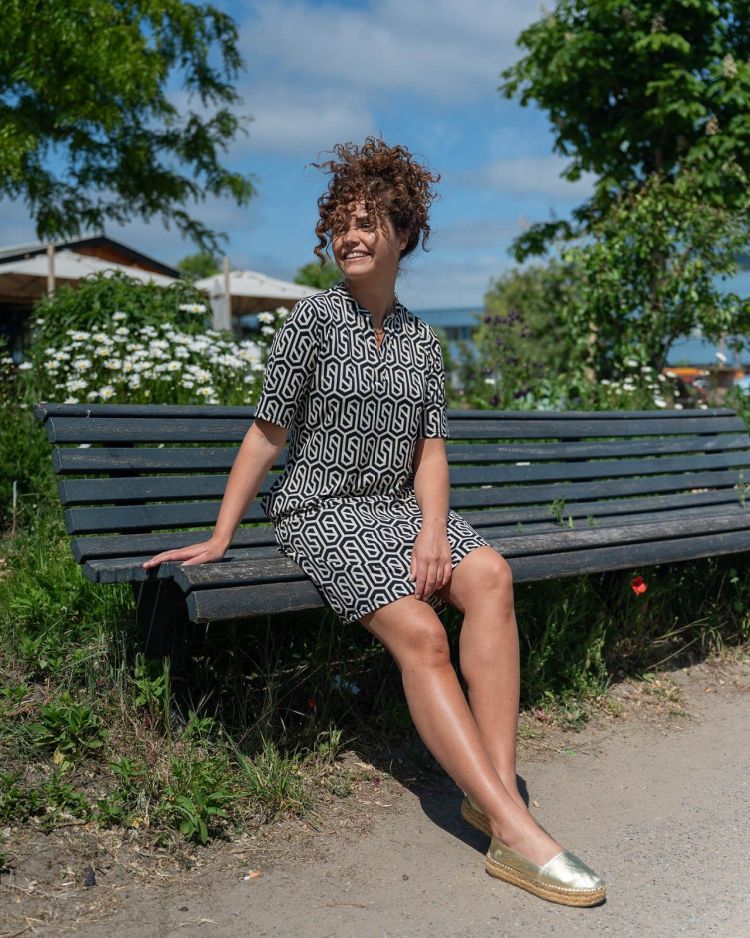 FOS Amsterdam Jurk Zwart dames (ANDRIEN BIJENKORF-ET DRESS - ANDRIEN.7464.ZWART) - GL Sport (Sluis)