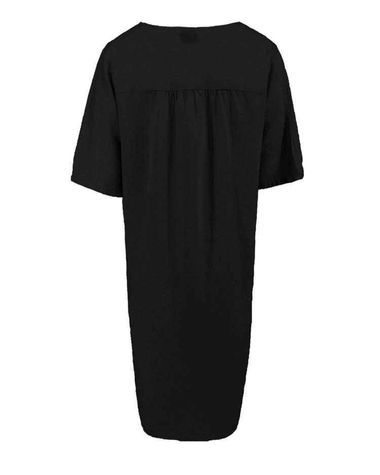 FOS Amsterdam Jurk Zwart dames (LINDE LINNEN DRESS - LINDE.1641.UNI-ZWART) - GL Sport (Sluis)