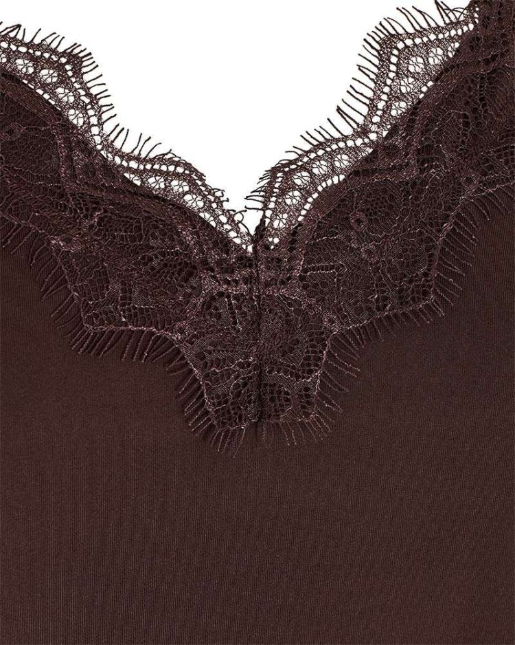 Freequent Top Bruin dames (BICCO TOP - COFFEE BEAN - FQBICCO-ST.COFFEEBEAN) - GL Sport (Sluis)