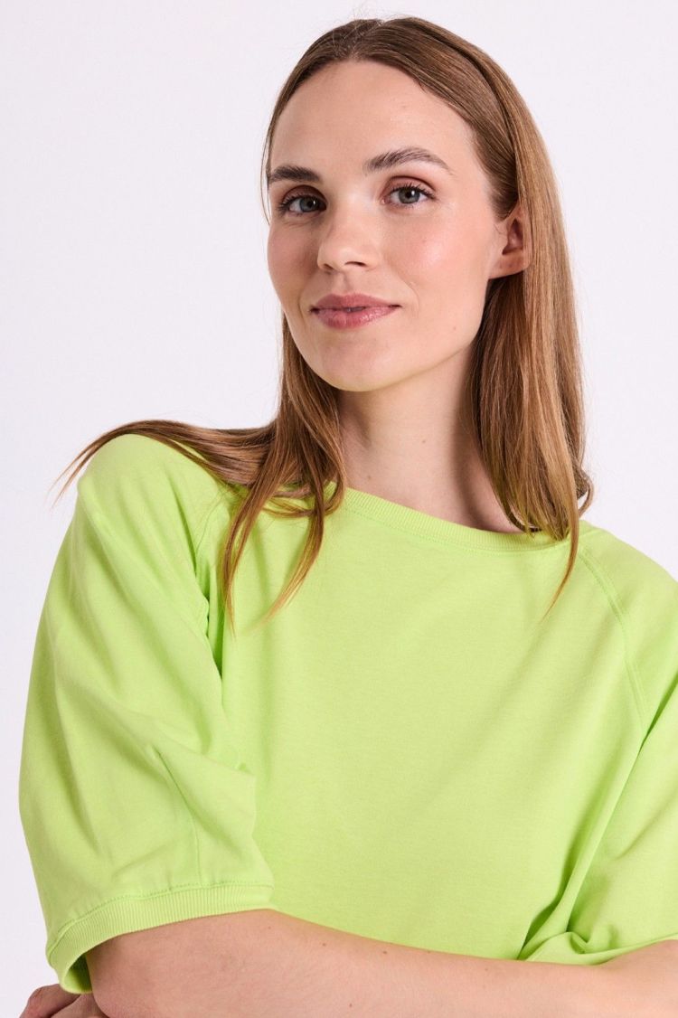 Freequent T-shirt Groen dames (COMTE TEE - FQCOMTE.SHARPGREEN) - GL Sport (Sluis)