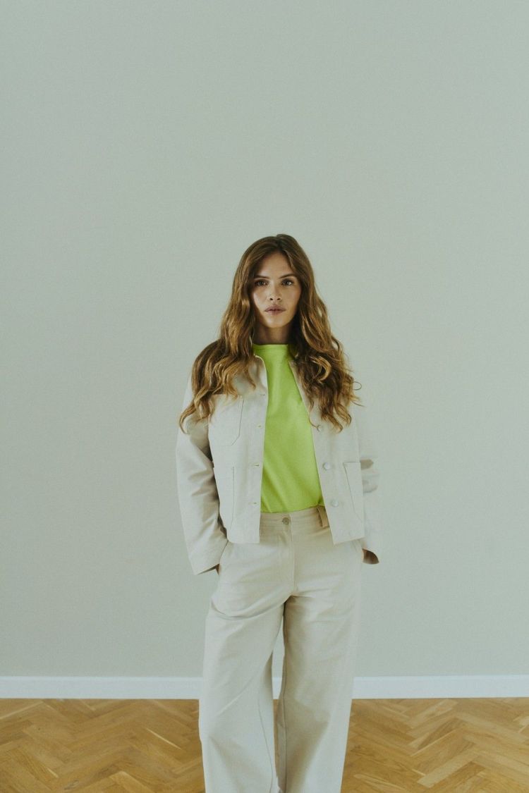 Freequent T-shirt Groen dames (COMTE TEE - FQCOMTE.SHARPGREEN) - GL Sport (Sluis)