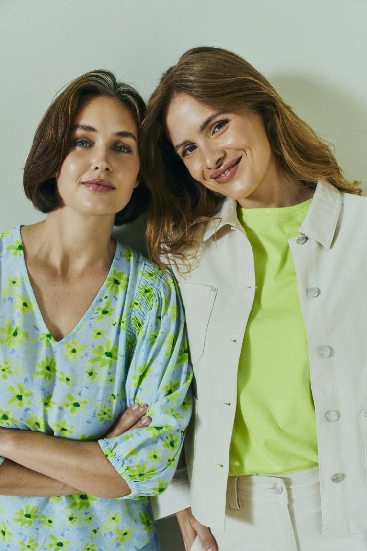 Freequent T-shirt Groen dames (COMTE TEE - FQCOMTE.SHARPGREEN) - GL Sport (Sluis)